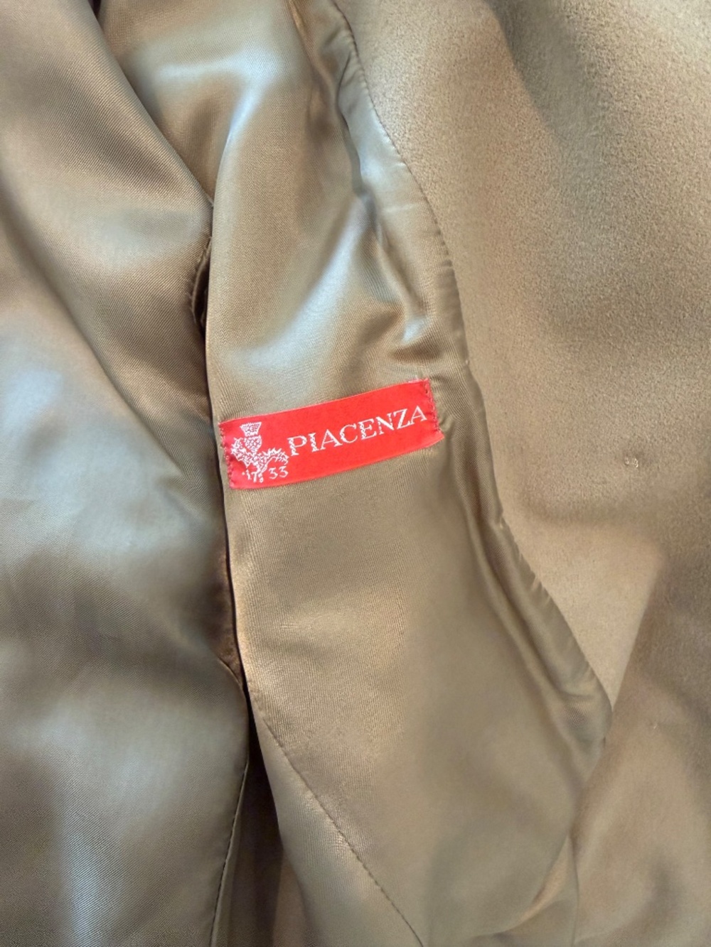 Tan Wool Winter Coat - Picture 5 of 6